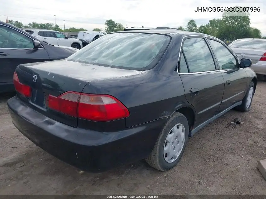 1999 Honda Accord Lx VIN: JHMCG564XXC007996 Lot: 42228809