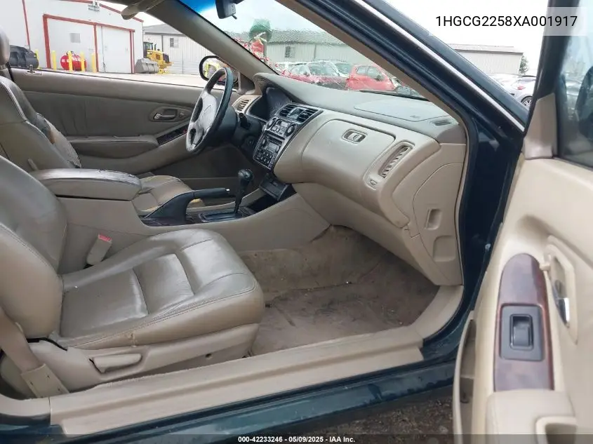 1999 Honda Accord Ex V6 VIN: 1HGCG2258XA001917 Lot: 42233246