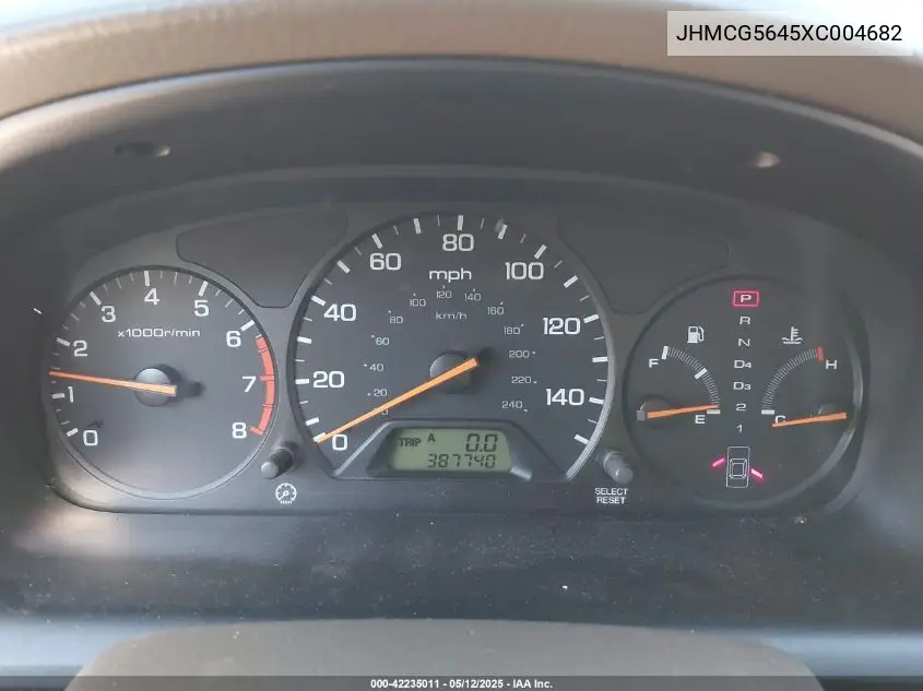 1999 Honda Accord Lx VIN: JHMCG5645XC004682 Lot: 42235011