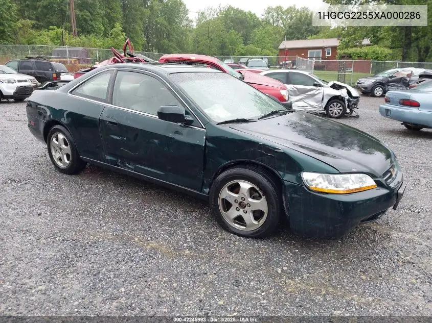 1999 Honda Accord Ex V6 VIN: 1HGCG2255XA000286 Lot: 42245993