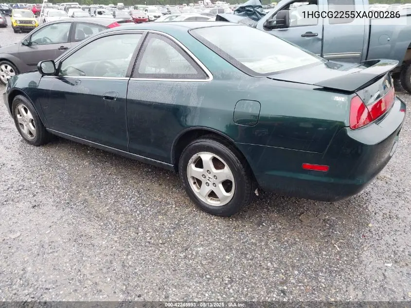1999 Honda Accord Ex V6 VIN: 1HGCG2255XA000286 Lot: 42245993