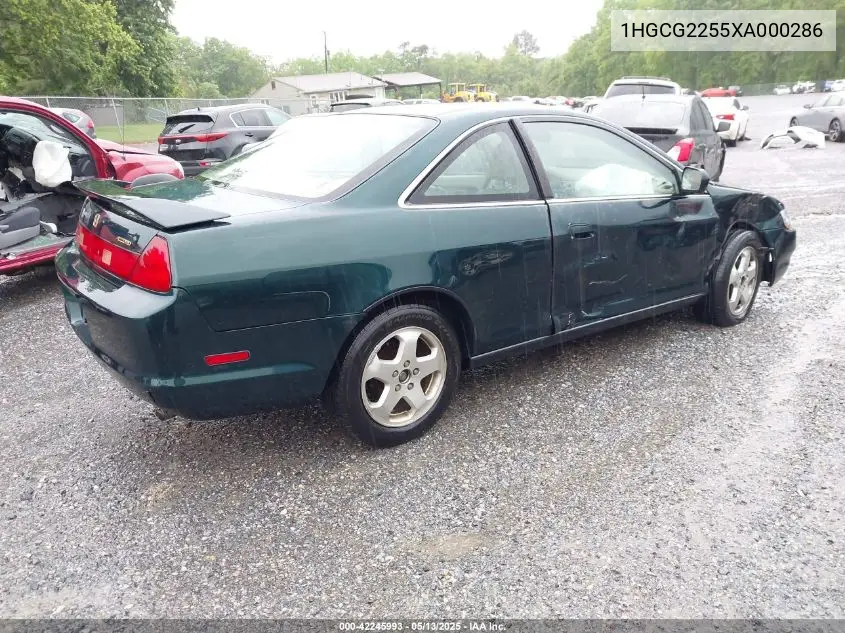 1999 Honda Accord Ex V6 VIN: 1HGCG2255XA000286 Lot: 42245993
