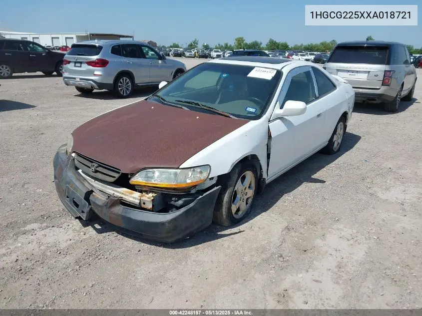 1999 Honda Accord Ex V6 VIN: 1HGCG225XXA018721 Lot: 42248157