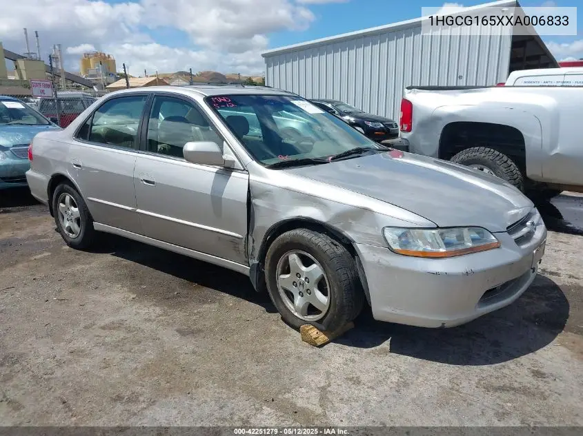 1999 Honda Accord Ex V6 VIN: 1HGCG165XXA006833 Lot: 42251279