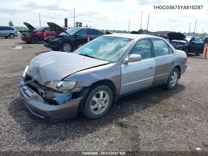2000 Honda Accord Se VIN: 1HGCG5675YA810287 Lot: 30065266