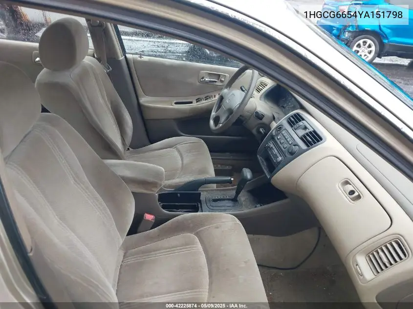 2000 Honda Accord 2.3 Lx VIN: 1HGCG6654YA151798 Lot: 42225874