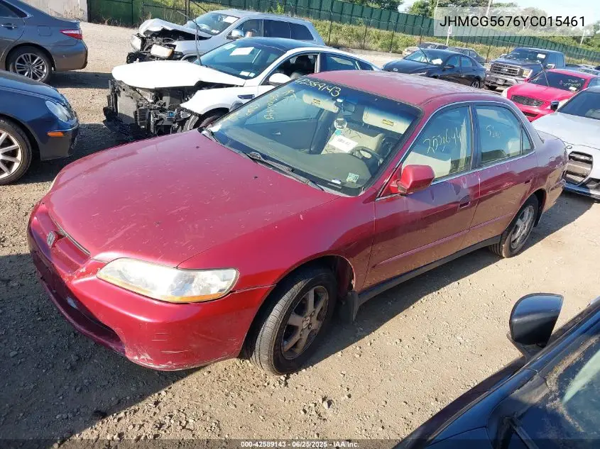 2000 Honda Accord 2.3 Se VIN: JHMCG5676YC015461 Lot: 42589143