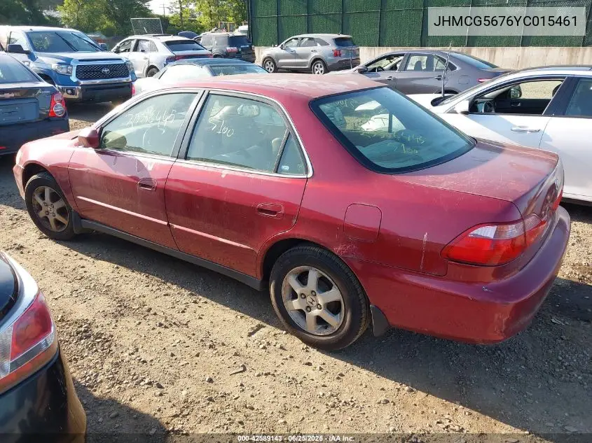 2000 Honda Accord 2.3 Se VIN: JHMCG5676YC015461 Lot: 42589143