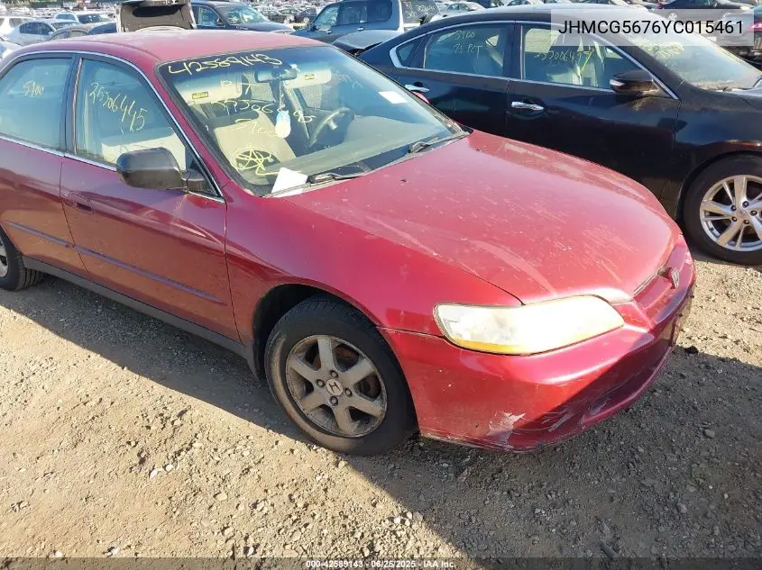 2000 Honda Accord 2.3 Se VIN: JHMCG5676YC015461 Lot: 42589143