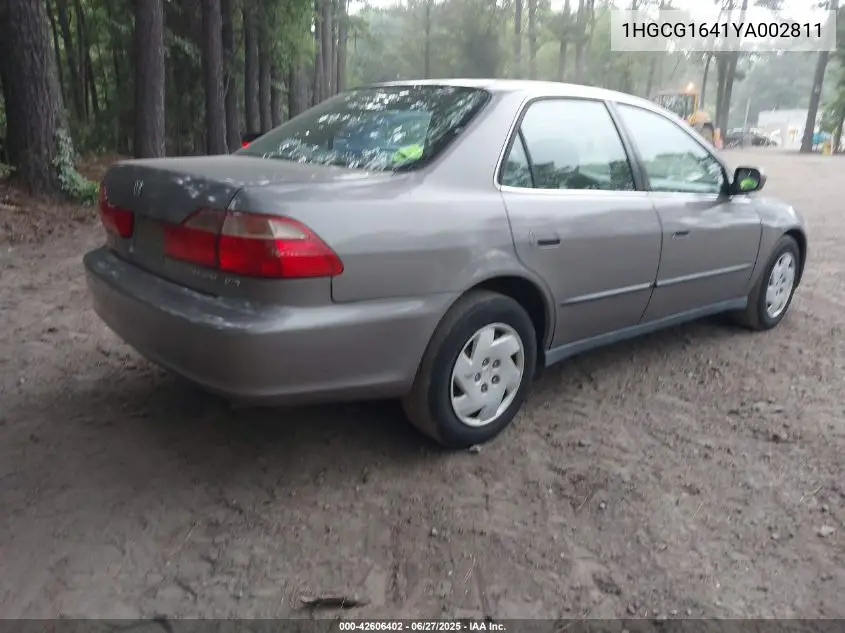 2000 Honda Accord 3.0 Lx VIN: 1HGCG1641YA002811 Lot: 42606402
