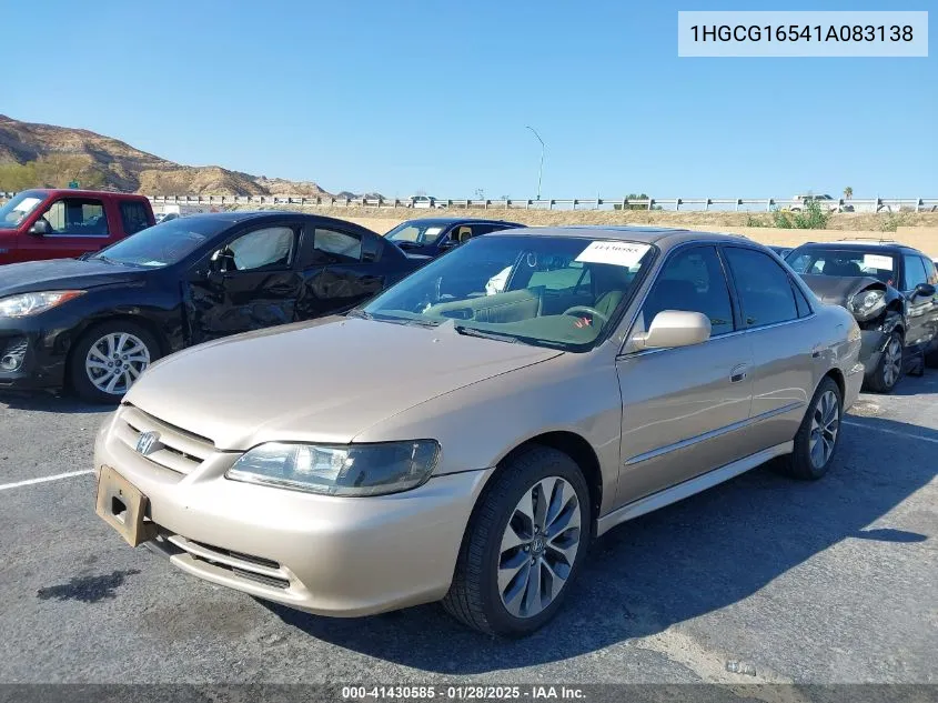 2001 Honda Accord 3.0 Ex VIN: 1HGCG16541A083138 Lot: 41430585