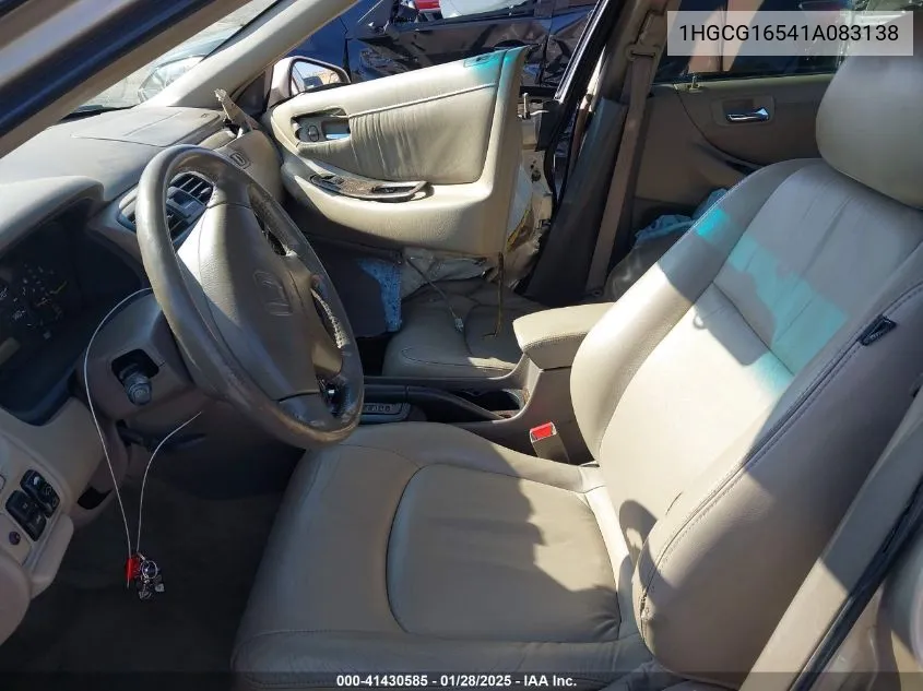 2001 Honda Accord 3.0 Ex VIN: 1HGCG16541A083138 Lot: 41430585