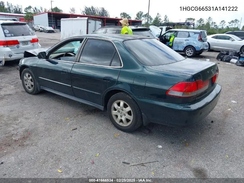 2001 Honda Accord 2.3 Lx VIN: 1HGCG66531A141222 Lot: 41666534