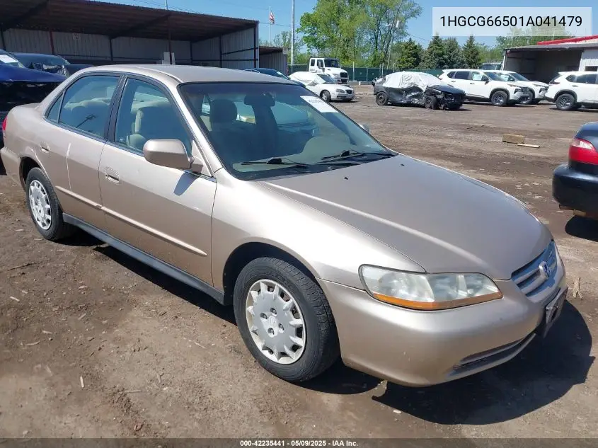 2001 Honda Accord 2.3 Lx VIN: 1HGCG66501A041479 Lot: 42235441