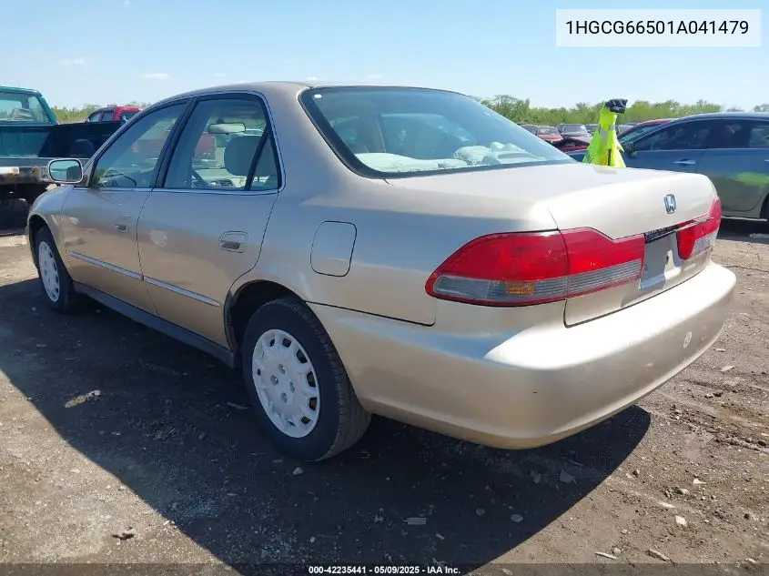 2001 Honda Accord 2.3 Lx VIN: 1HGCG66501A041479 Lot: 42235441