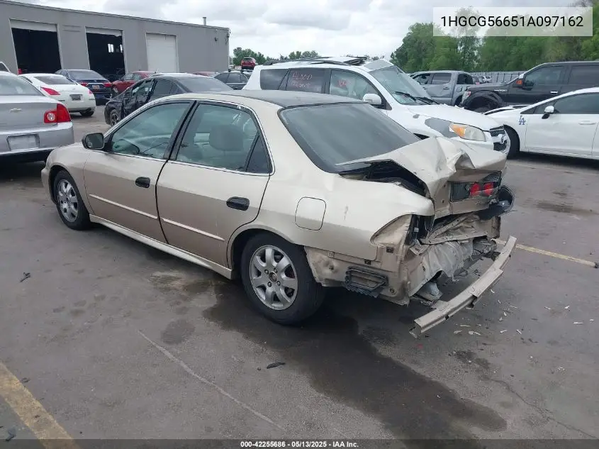 2001 Honda Accord 2.3 Ex VIN: 1HGCG56651A097162 Lot: 42255686