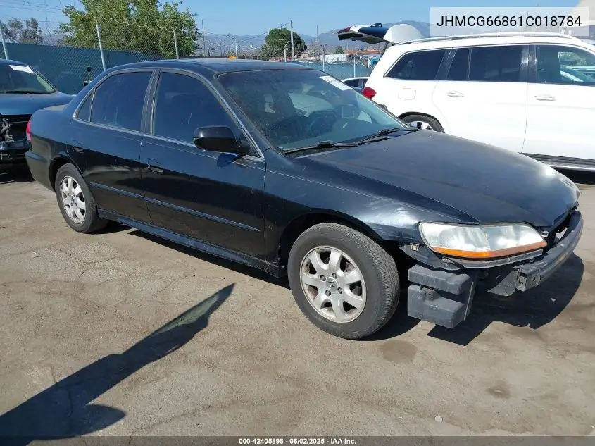 2001 Honda Accord 2.3 Ex VIN: JHMCG66861C018784 Lot: 42405898
