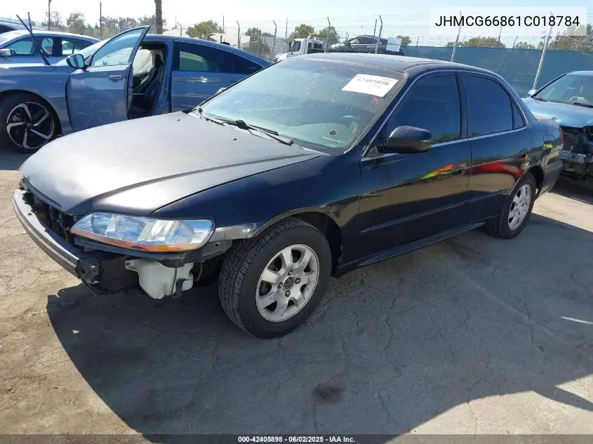 2001 Honda Accord 2.3 Ex VIN: JHMCG66861C018784 Lot: 42405898
