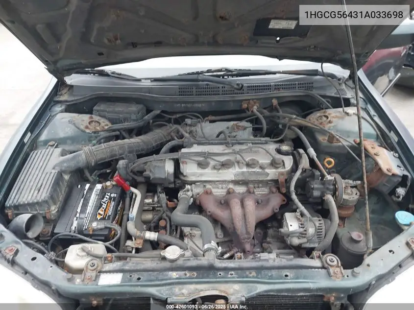 2001 Honda Accord 2.3 Lx VIN: 1HGCG56431A033698 Lot: 42601093