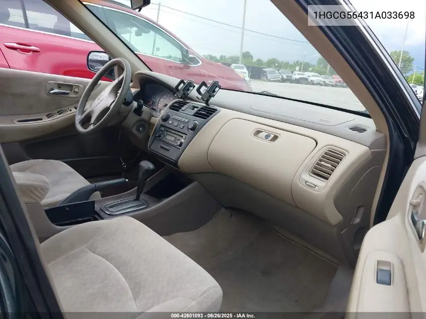 2001 Honda Accord 2.3 Lx VIN: 1HGCG56431A033698 Lot: 42601093
