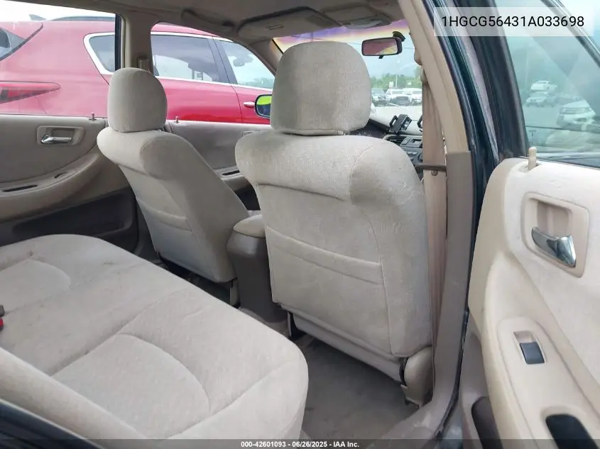 2001 Honda Accord 2.3 Lx VIN: 1HGCG56431A033698 Lot: 42601093