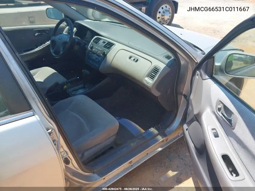 2001 Honda Accord 2.3 Lx VIN: JHMCG66531C011667 Lot: 42602475