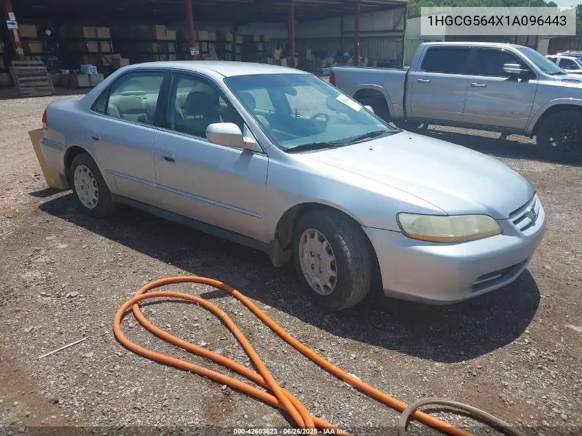 2001 Honda Accord 2.3 Lx VIN: 1HGCG564X1A096443 Lot: 42603623