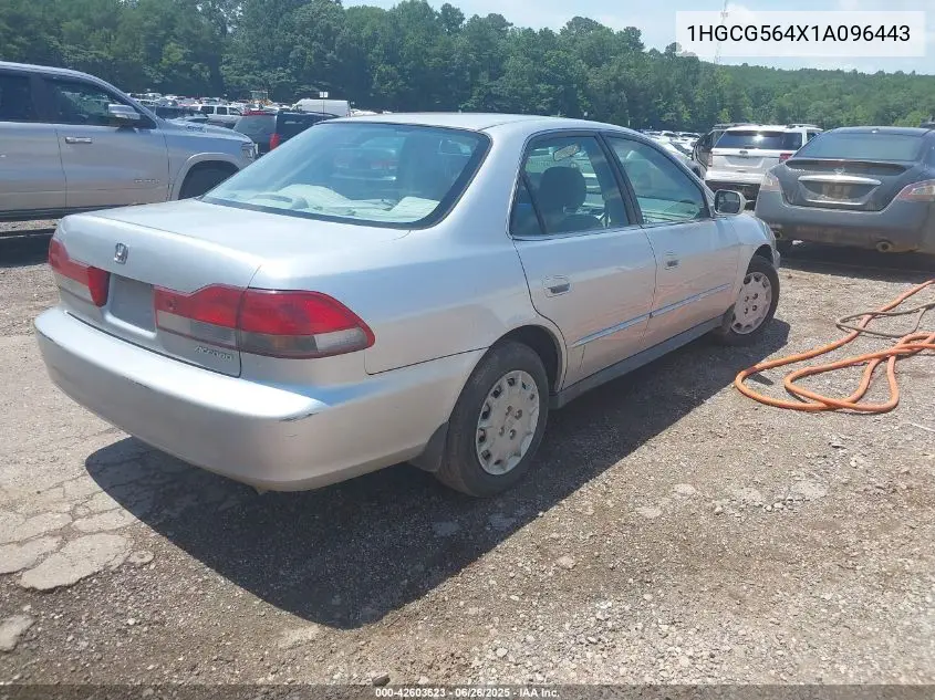 2001 Honda Accord 2.3 Lx VIN: 1HGCG564X1A096443 Lot: 42603623