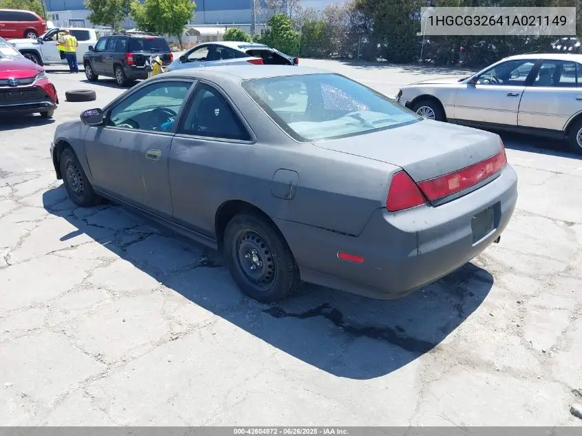 2001 Honda Accord 2.3 Lx VIN: 1HGCG32641A021149 Lot: 42604972