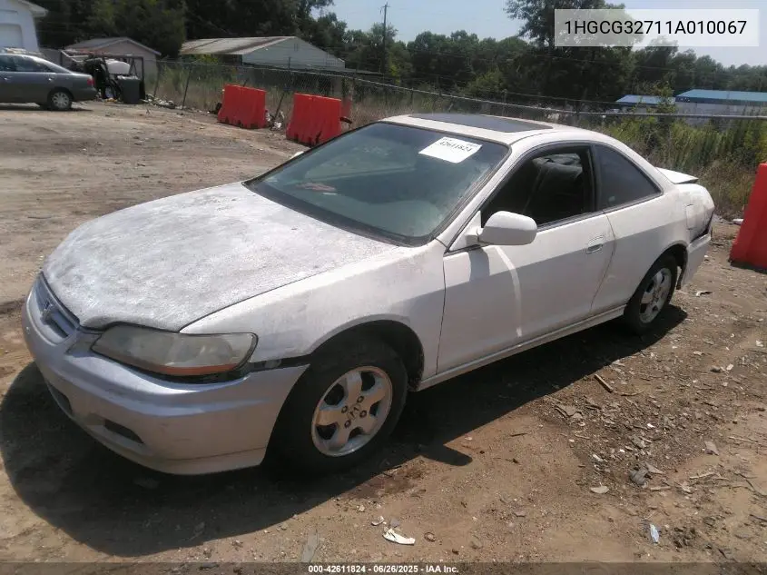 2001 Honda Accord 2.3 Ex VIN: 1HGCG32711A010067 Lot: 42611824