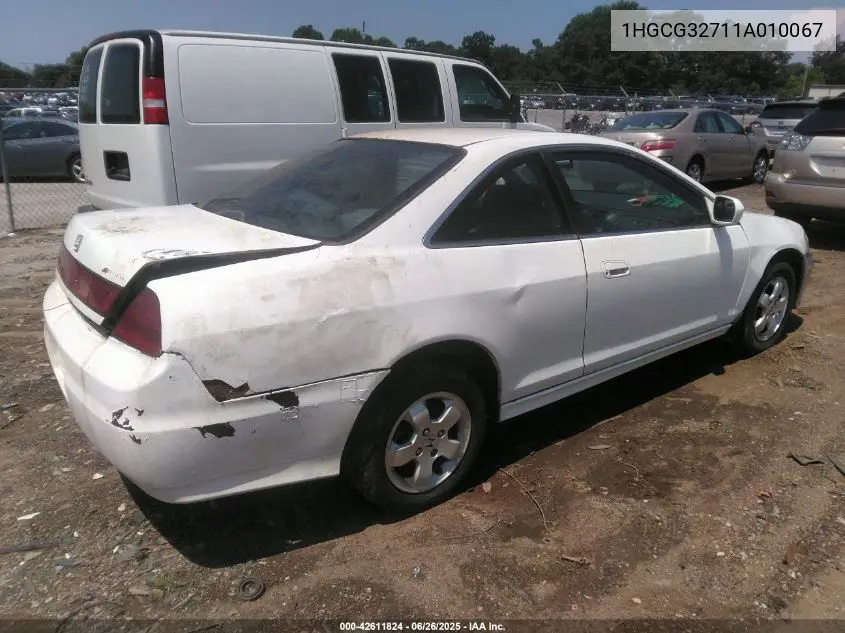 2001 Honda Accord 2.3 Ex VIN: 1HGCG32711A010067 Lot: 42611824