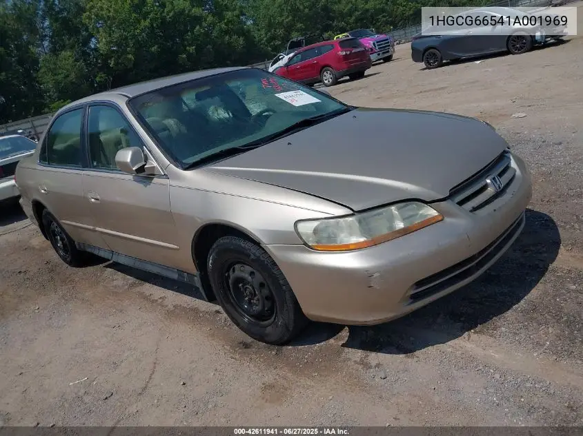 2001 Honda Accord 2.3 Lx VIN: 1HGCG66541A001969 Lot: 42611941