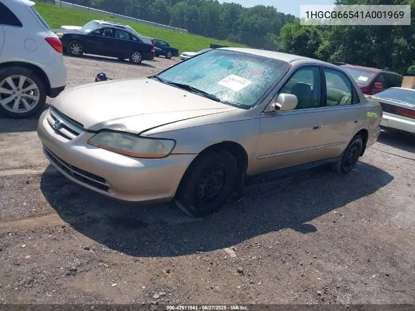 2001 Honda Accord 2.3 Lx VIN: 1HGCG66541A001969 Lot: 42611941