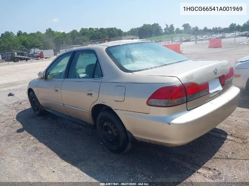 2001 Honda Accord 2.3 Lx VIN: 1HGCG66541A001969 Lot: 42611941