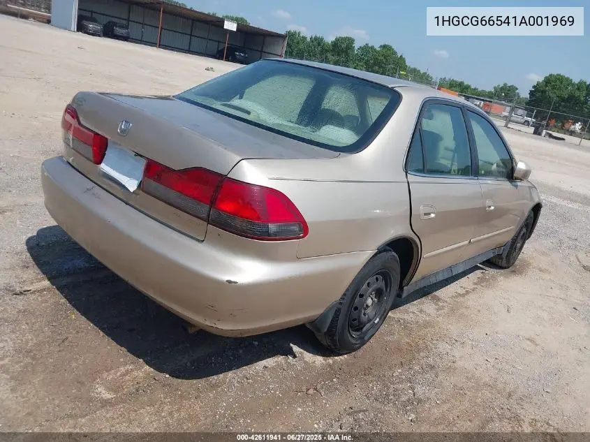 2001 Honda Accord 2.3 Lx VIN: 1HGCG66541A001969 Lot: 42611941