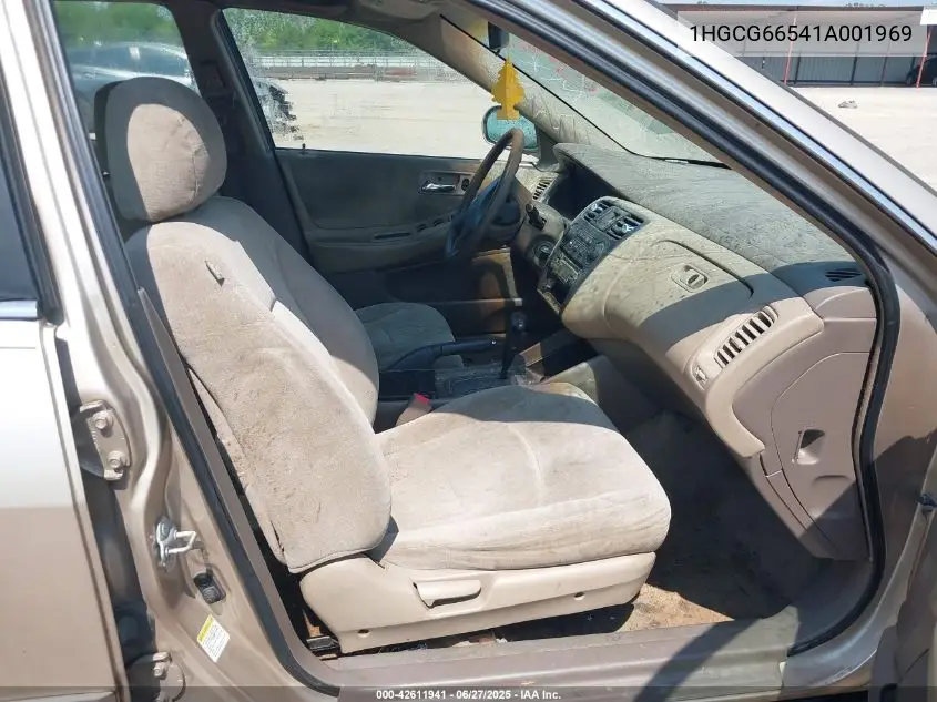2001 Honda Accord 2.3 Lx VIN: 1HGCG66541A001969 Lot: 42611941
