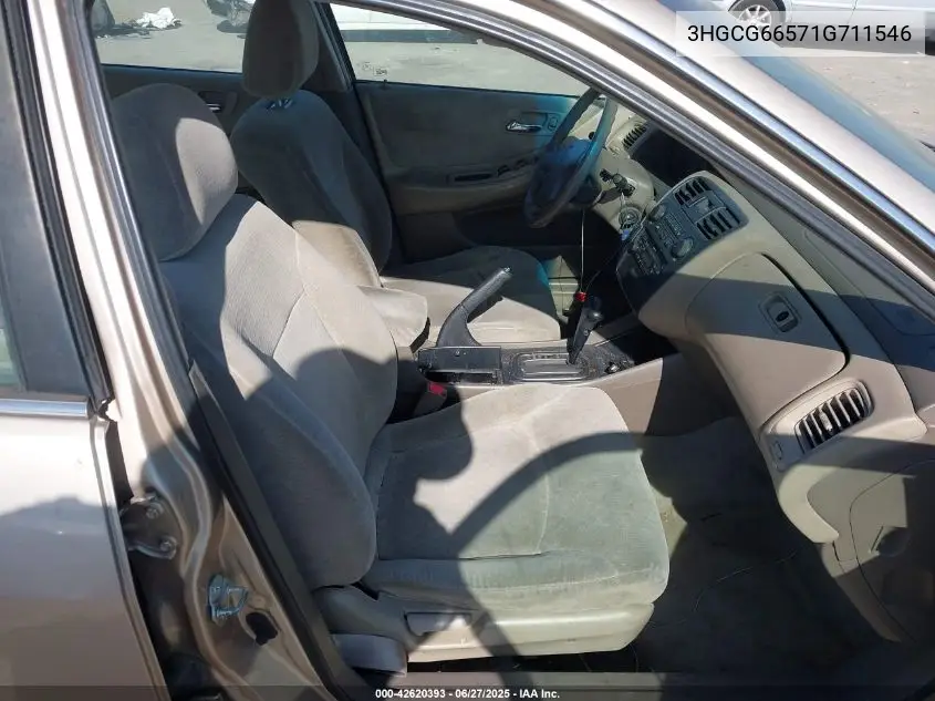 2001 Honda Accord 2.3 Lx VIN: 3HGCG66571G711546 Lot: 42620393
