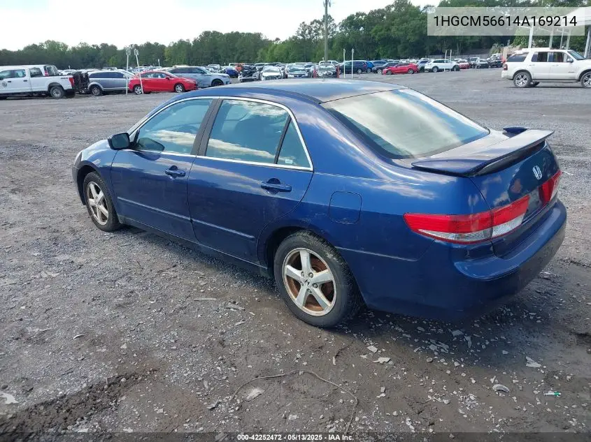 2004 Honda Accord 2.4 Ex VIN: 1HGCM56614A169214 Lot: 42252472