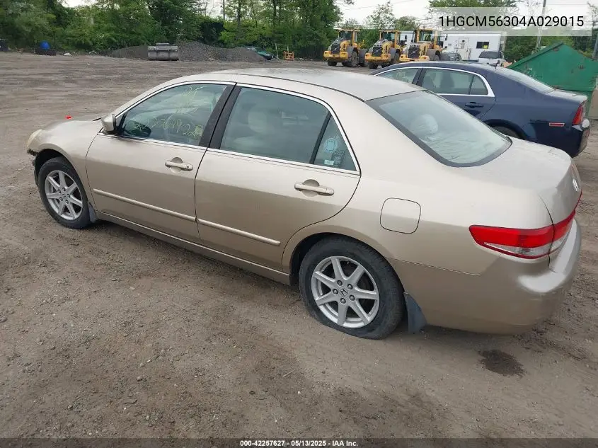 2004 Honda Accord 2.4 Lx VIN: 1HGCM56304A029015 Lot: 42257627