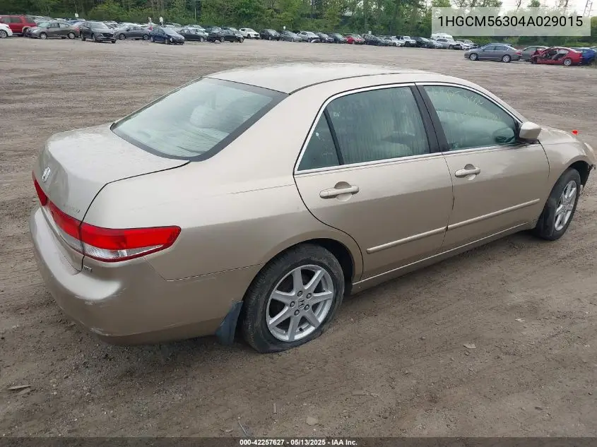 2004 Honda Accord 2.4 Lx VIN: 1HGCM56304A029015 Lot: 42257627