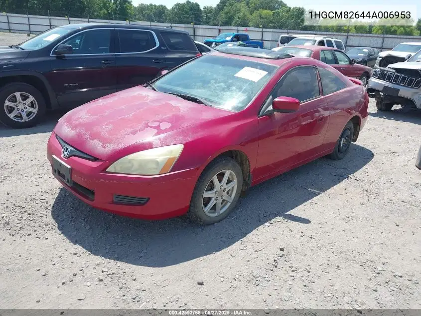 2004 Honda Accord Ex VIN: 1HGCM82644A006953 Lot: 42593768