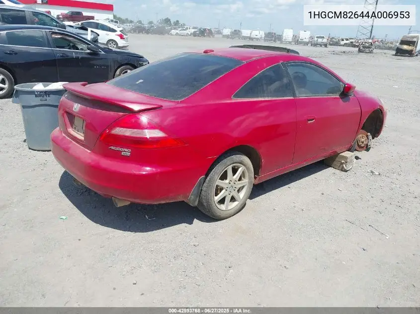 2004 Honda Accord Ex VIN: 1HGCM82644A006953 Lot: 42593768
