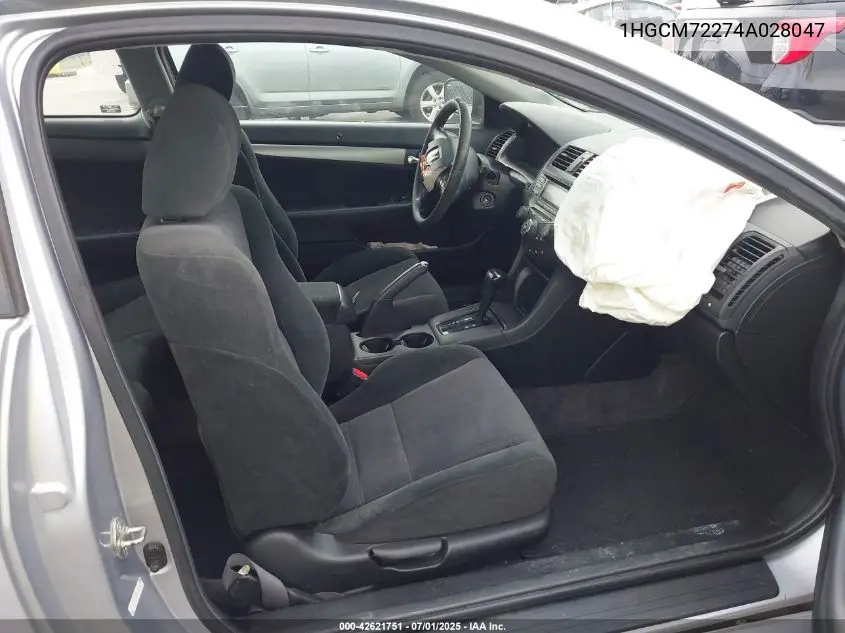 2004 Honda Accord Lx VIN: 1HGCM72274A028047 Lot: 42621751