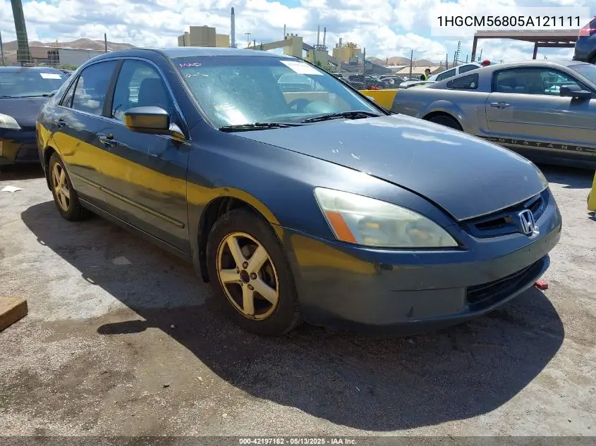 2005 Honda Accord 2.4 Ex VIN: 1HGCM56805A121111 Lot: 42197162