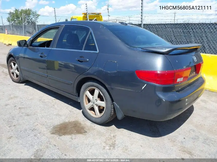 2005 Honda Accord 2.4 Ex VIN: 1HGCM56805A121111 Lot: 42197162