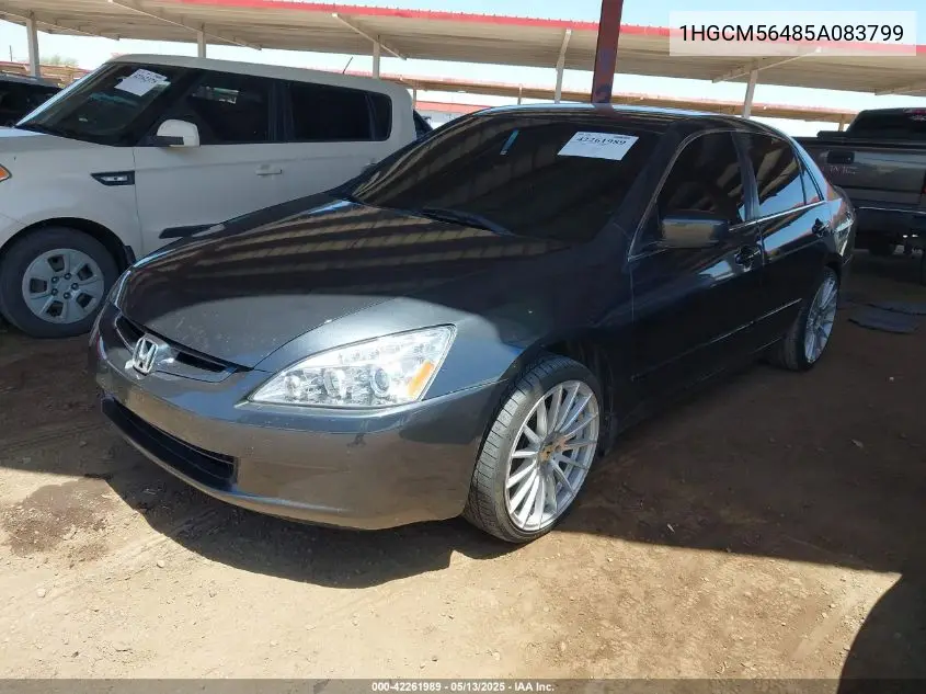 2005 Honda Accord 2.4 Lx VIN: 1HGCM56485A083799 Lot: 42261989