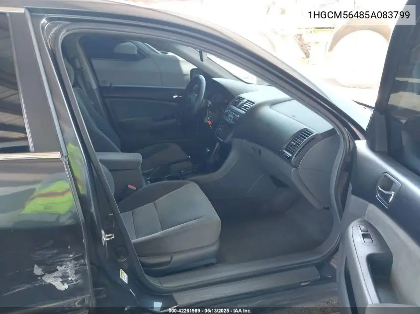 2005 Honda Accord 2.4 Lx VIN: 1HGCM56485A083799 Lot: 42261989