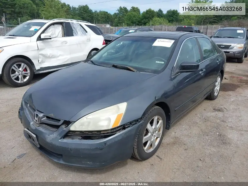 2005 Honda Accord 3.0 Ex VIN: 1HGCM66545A033268 Lot: 42605529