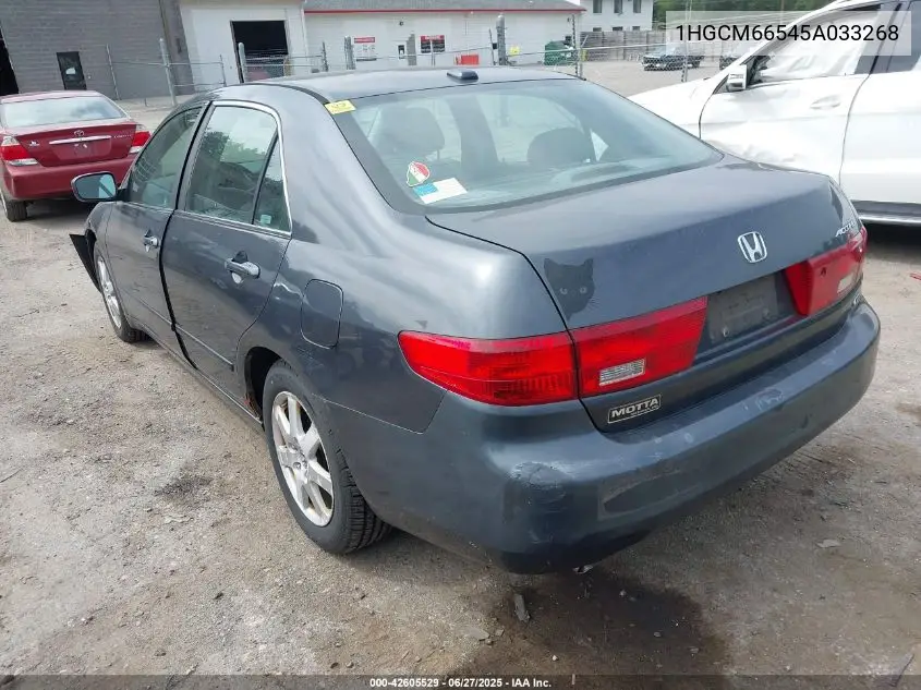 2005 Honda Accord 3.0 Ex VIN: 1HGCM66545A033268 Lot: 42605529