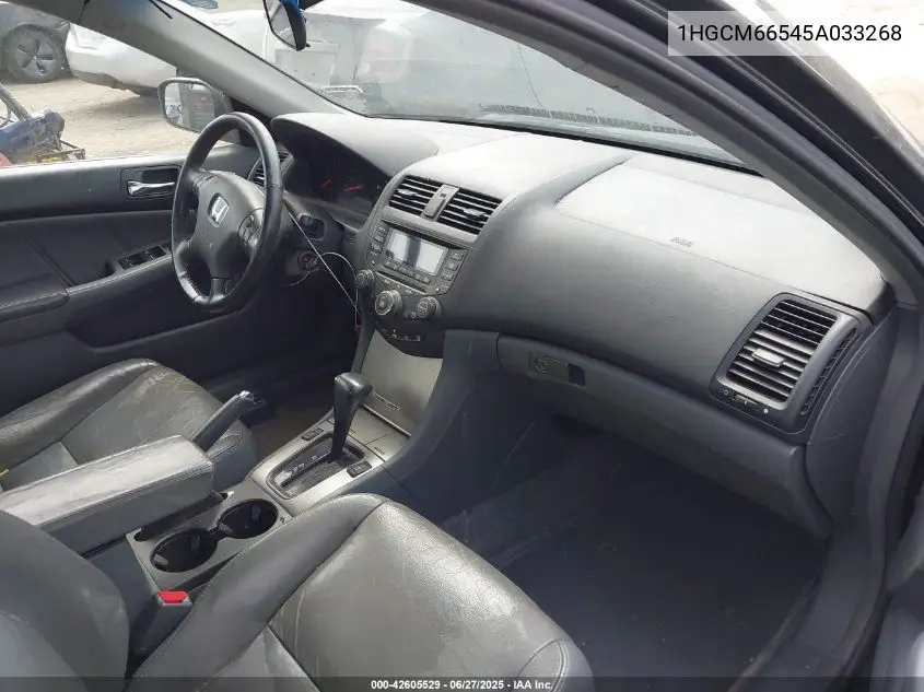 2005 Honda Accord 3.0 Ex VIN: 1HGCM66545A033268 Lot: 42605529